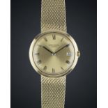 A RARE GENTLEMAN'S 18K SOLID GOLD PATEK PHILIPPE CALATRAVA AUTOMATIC BRACELET WATCH CIRCA 1978, REF.