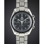 A GENTLEMAN'S STAINLESS STEEL OMEGA SPEEDMASTER CHRONOGRAPH BRACELET WATCH DATED 2016, REF.