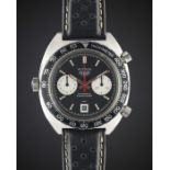 A GENTLEMAN'S STAINLESS STEEL HEUER "VICEROY" AUTAVIA CHRONOGRAPH WRIST WATCH CIRCA 1970s, REF.