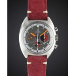 A RARE GENTLEMAN'S STAINLESS STEEL OMEGA SEAMASTER "SOCCER TIMER' CHRONOGRAPH WRIST WATCH CIRCA