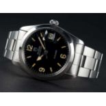 A RARE GENTLEMAN'S STAINLESS STEEL ROLEX TUDOR PRINCE OYSTERDATE RANGER BRACELET WATCH CIRCA 1969,