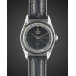 A GENTLEMAN'S STAINLESS STEEL UNIVERSAL GENEVE POLEROUTER WRIST WATCH CIRCA 1950s, REF. 20217 4 WITH