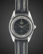 A GENTLEMAN'S STAINLESS STEEL UNIVERSAL GENEVE POLEROUTER WRIST WATCH CIRCA 1950s, REF. 20217 4 WITH