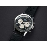 A VERY RARE GENTLEMAN'S STAINLESS STEEL BREITLING LIP AVI CHRONOGRAPH WRIST WATCH CIRCA 1965, REF.