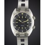 A GENTLEMAN'S STAINLESS STEEL AQUASTAR DUWARD CONTINUAL 200 METERS SUPER COMPRESSOR DIVERS