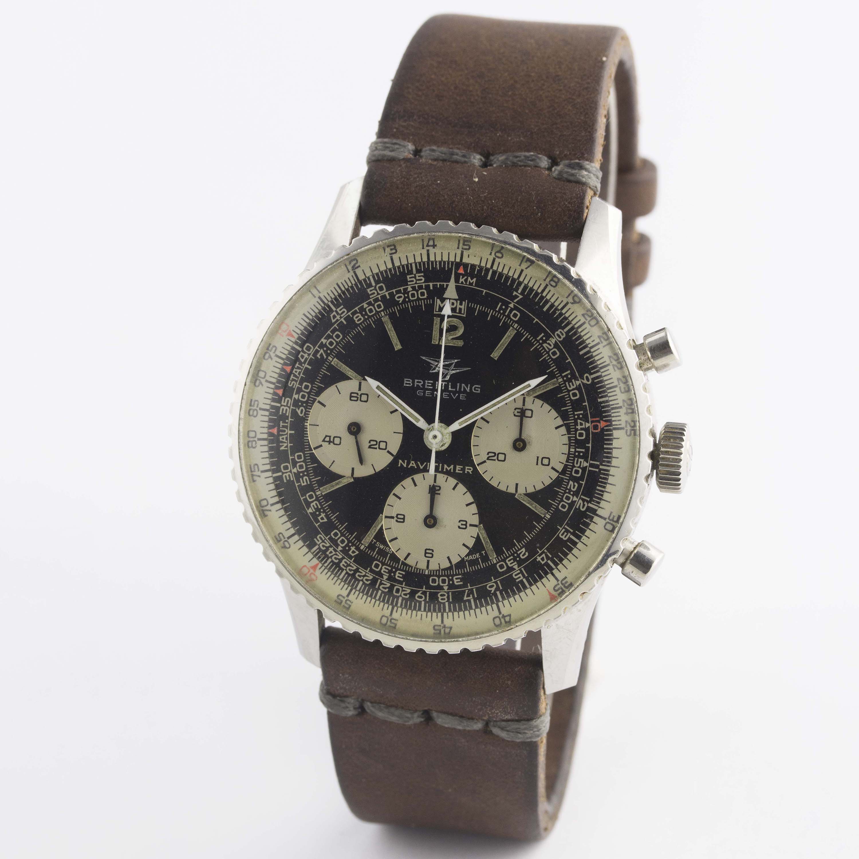 A GENTLEMAN'S STAINLESS STEEL BREITLING NAVITIMER CHRONOGRAPH WRIST WATCH CIRCA 1969, REF. 806 - Image 5 of 11