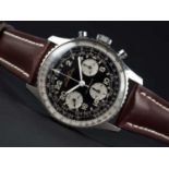 A RARE GENTLEMAN'S STAINLESS STEEL BREITLING AOPA 24 HOUR COSMONAUTE NAVITIMER CHRONOGRAPH WRIST