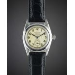 A GENTLEMAN'S STAINLESS STEEL ROLEX OYSTER PERPETUAL "BUBBLE BACK" CHRONOMETRE WRIST WATCH CIRCA