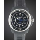 A GENTLEMAN'S SIZE MATT BLACK CERAMIC J12 MARINE WRIST WATCH CIRCA 2014 Movement: Automatic,