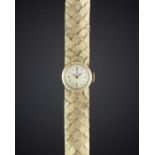 A LADIES 14K SOLID GOLD ROLEX BRACELET WATCH CIRCA 1960s, WITH ORIGINAL ROLEX BOX Movement: 17J,