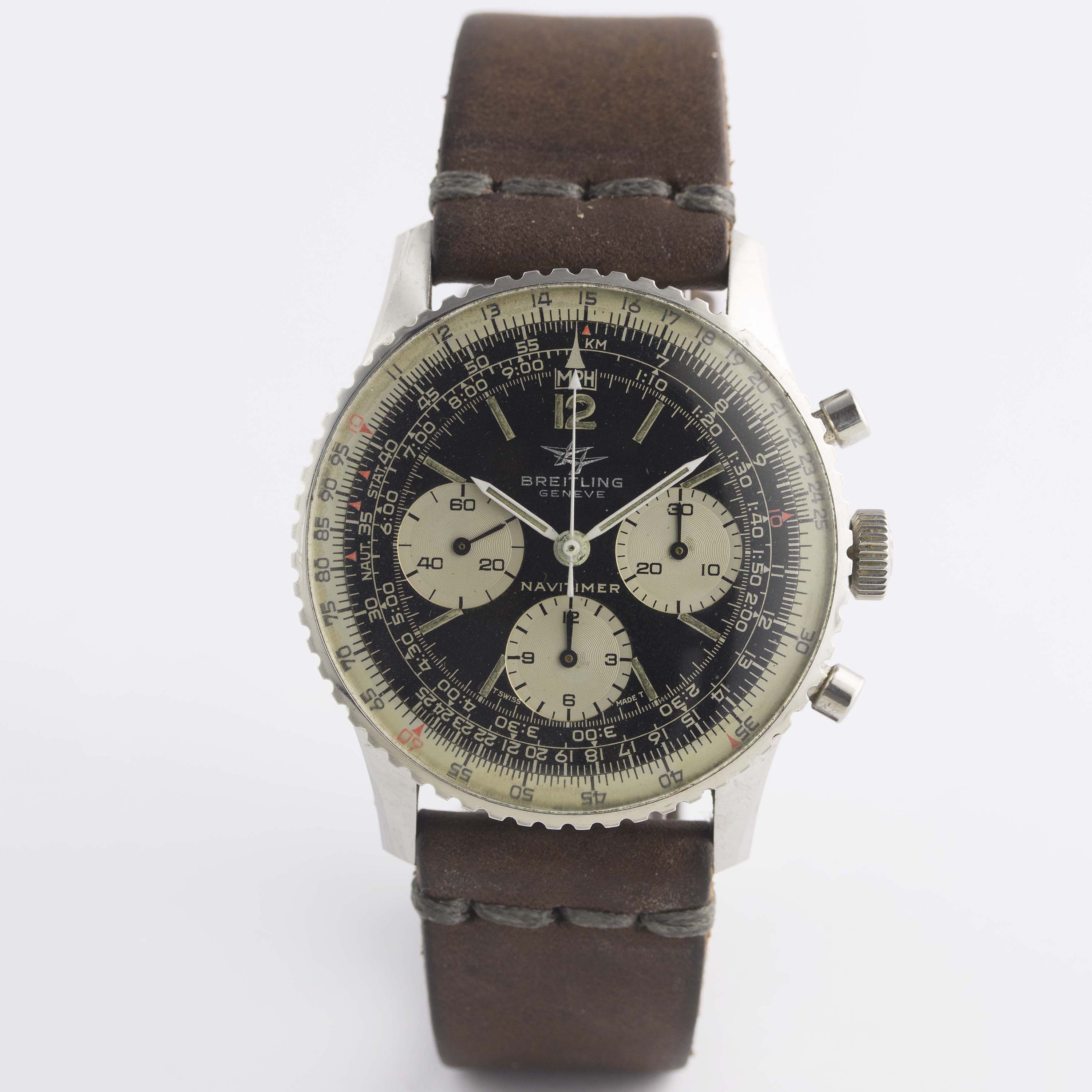 A GENTLEMAN'S STAINLESS STEEL BREITLING NAVITIMER CHRONOGRAPH WRIST WATCH CIRCA 1969, REF. 806 - Image 3 of 11