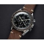 A RARE GENTLEMAN'S STAINLESS STEEL OMEGA SPEEDMASTER PROFESSIONAL "PRE MOON" CHRONOGRAPH WRIST WATCH