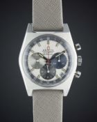 A GENTLEMAN'S STAINLESS STEEL ZENITH EL PRIMERO CHRONOGRAPH WRIST WATCH CIRCA 1970, REF. 384/5/17/18