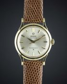 A RARE GENTLEMAN'S 18K SOLID GOLD OMEGA CONSTELLATION CHRONOMETER WRIST WATCH CIRCA 1955, REF.