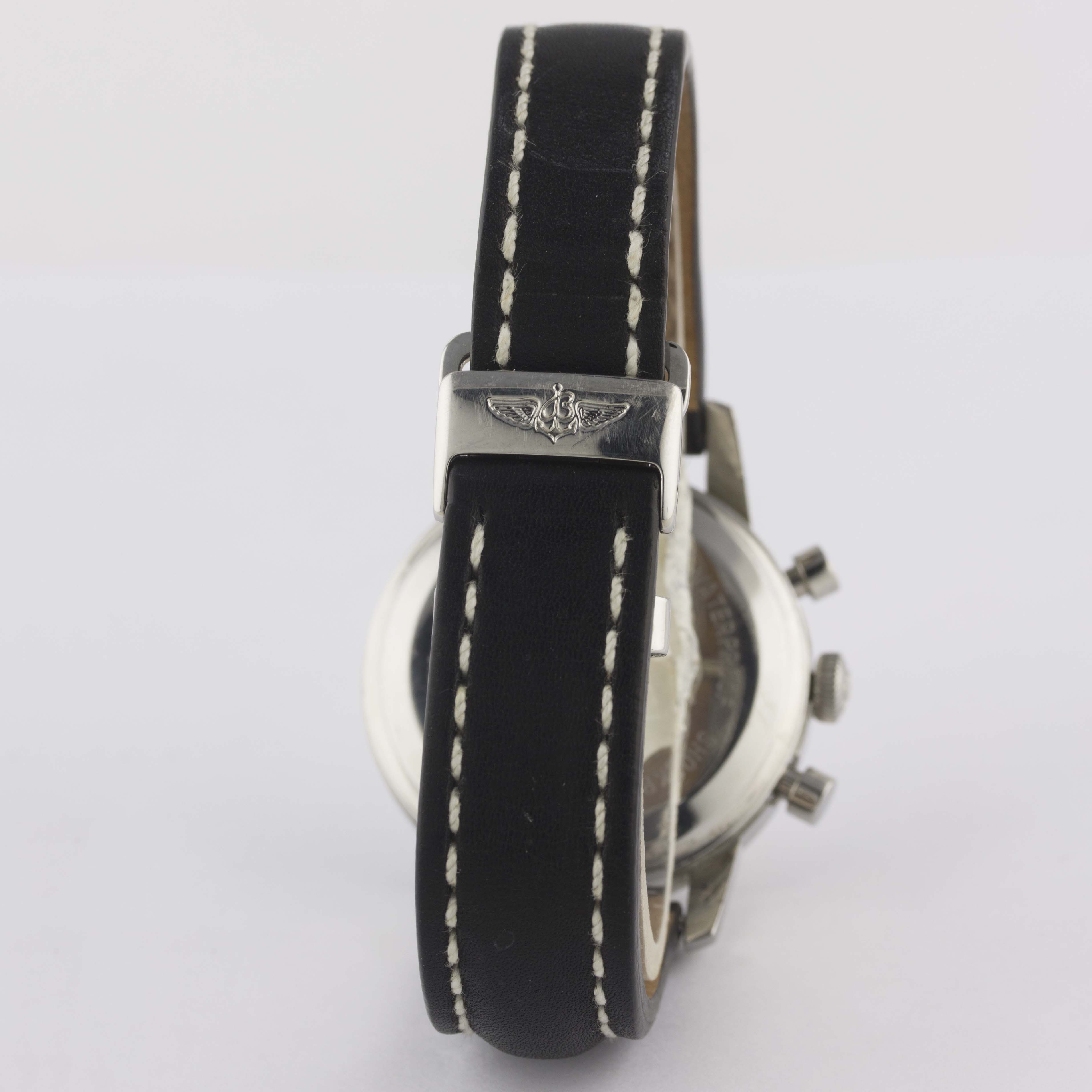 A RARE GENTLEMAN'S STAINLESS STEEL BREITLING TOP TIME 24 HOUR CHRONOGRAPH WRIST WATCH CIRCA 1968, - Image 7 of 12