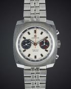 A GENTLEMAN'S STAINLESS STEEL CERTINA ARGONAUT CHRONO CHRONOGRAPH BRACELET WATCH CIRCA 1970, REF.