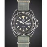 A VERY RARE GENTLEMAN'S PVD STAINLESS STEEL BRITISH MILITARY ROYAL NAVY SBS ISSUED CWC DIVERS