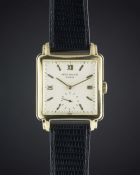 A GENTLEMAN'S 18K SOLID GOLD PATEK PHILIPPE WRIST WATCH CIRCA 1950, REF. 2436 Movement: Manual wind,