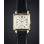 A GENTLEMAN'S 18K SOLID GOLD PATEK PHILIPPE WRIST WATCH CIRCA 1950, REF. 2436 Movement: Manual wind,