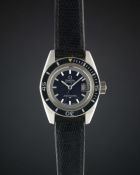 A LADIES "NOS" STAINLESS STEEL OMEGA SEAMASTER 60 WRIST WATCH CIRCA 1972, REF. 566.024 WITH ORIGINAL