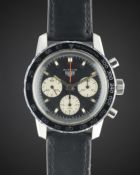 A GENTLEMAN'S STAINLESS STEEL HEUER AUTAVIA CHRONOGRAPH WRIST WATCH  CIRCA 1970, REF. 2446C