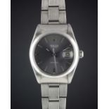 A GENTLEMAN'S STAINLESS STEEL ROLEX OYSTERDATE PRECISION BRACELET WATCH CIRCA 1973, REF. 6694 WITH