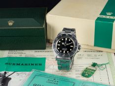 A VERY RARE GENTLEMAN'S STAINLESS STEEL ROLEX OYSTER PERPETUAL "STEVE MCQUEEN" SUBMARINER BRACELET