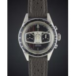 A GENTLEMAN'S STAINLESS STEEL YEMA RALLYE "ANDRETTI" CHRONOGRAPH WRIST WATCH CIRCA 1969 Movement: