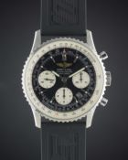 A GENTLEMAN'S STAINLESS STEEL BREITLING NAVITIMER AUTOMATIC CHRONOGRAPH WRIST WATCH CIRCA 2010, REF.