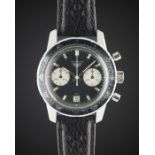 A GENTLEMAN'S STAINLESS STEEL HEUER AUTAVIA CHRONOGRAPH WRIST WATCH DATED 1974, REF. 7863C