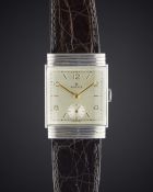 A VERY RARE GENTLEMAN'S "NOS" STAINLESS STEEL HOODED CASED ROLEX WRIST WATCH CIRCA 1940, REF. 3571