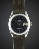 A RARE GENTLEMAN'S STAINLESS STEEL ROLEX OYSTER PERPETUAL DATE WRIST WATCH CIRCA 1961, REF. 1500