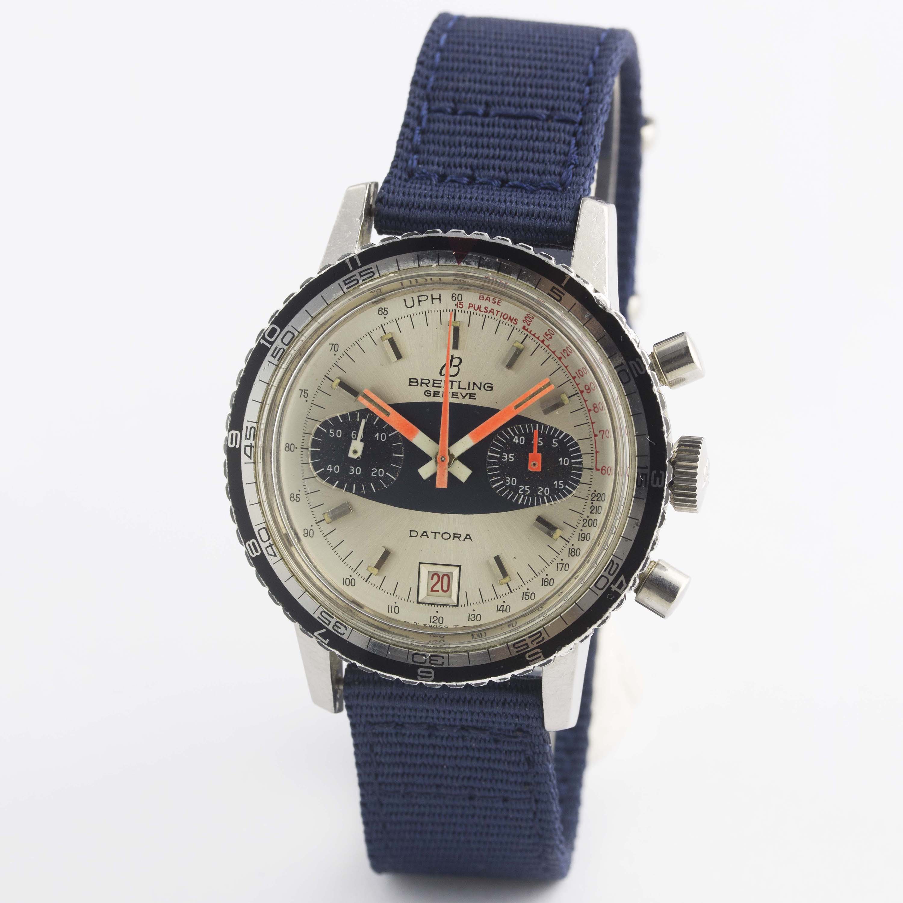 A GENTLEMAN'S STAINLESS STEEL BREITLING DATORA CHRONOGRAPH WRIST WATCH CIRCA 1969, REF. 2031 - Bild 4 aus 10