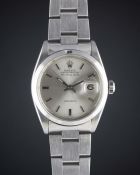 A GENTLEMAN'S STAINLESS STEEL ROLEX OYSTER PERPETUAL AIR KING DATE BRACELET WATCH CIRCA 1966, REF.