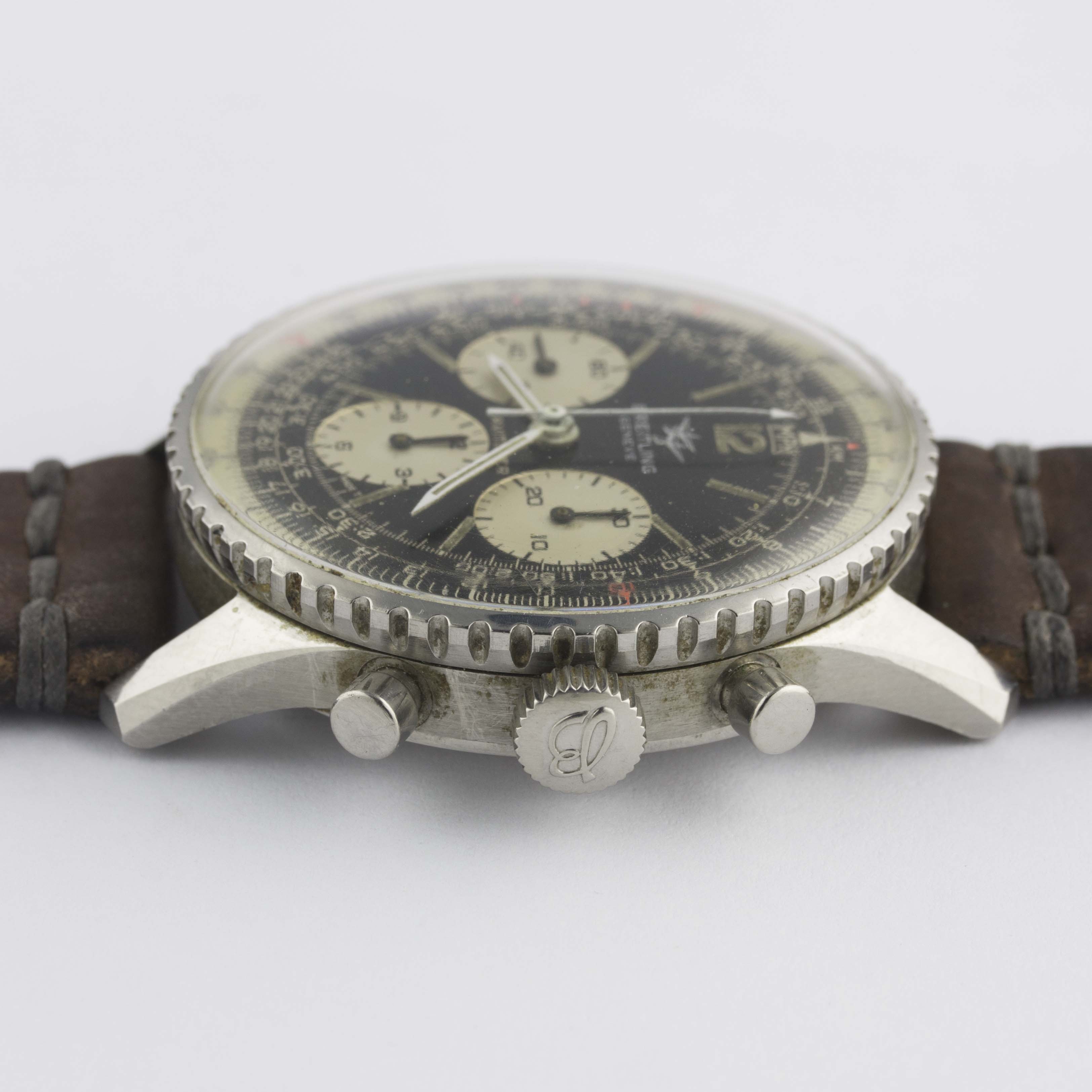 A GENTLEMAN'S STAINLESS STEEL BREITLING NAVITIMER CHRONOGRAPH WRIST WATCH CIRCA 1969, REF. 806 - Image 10 of 11