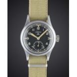 A RARE GENTLEMAN'S BRITISH MILITARY LEMANIA W.W.W. WRIST WATCH CIRCA 1940s, PART OF THE "DIRTY