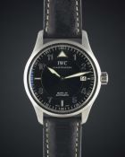 A GENTLEMAN'S STAINLESS STEEL IWC FLIEGERUHR MARK XV AUTOMATIC WRIST WATCH CIRCA 2000s, REF. 3253