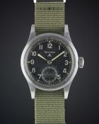 A GENTLEMAN'S BRITISH MILITARY RECORD W.W.W. WRIST WATCH CIRCA 1940s, PART OF THE "DIRTY DOZEN"