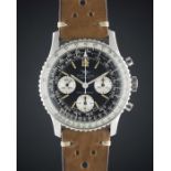 A GENTLEMAN'S STAINLESS STEEL BREITLING NAVITIMER CHRONOGRAPH WRIST WATCH CIRCA 1966, REF. 806