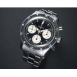 A RARE GENTLEMAN'S STAINLESS STEEL ZENITH DIVERS CHRONOGRAPH BRACELET WATCH CIRCA 1969, REF. A277