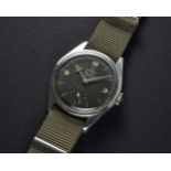 A RARE GENTLEMAN'S STAINLESS STEEL OMEGA RANCHERO WRIST WATCH DATED 1958, REF. 2990 1 BLACK DIAL