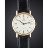 A GENTLEMAN'S 18K SOLID ROSE GOLD OMEGA SEAMASTER 30 WRIST WATCH CIRCA 1964, REF. 2861 WITH "