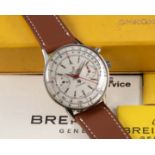 A RARE GENTLEMAN'S STAINLESS STEEL BREITLING LIP CHRONOMAT CHRONOGRAPH WRIST WATCH CIRCA 1967,