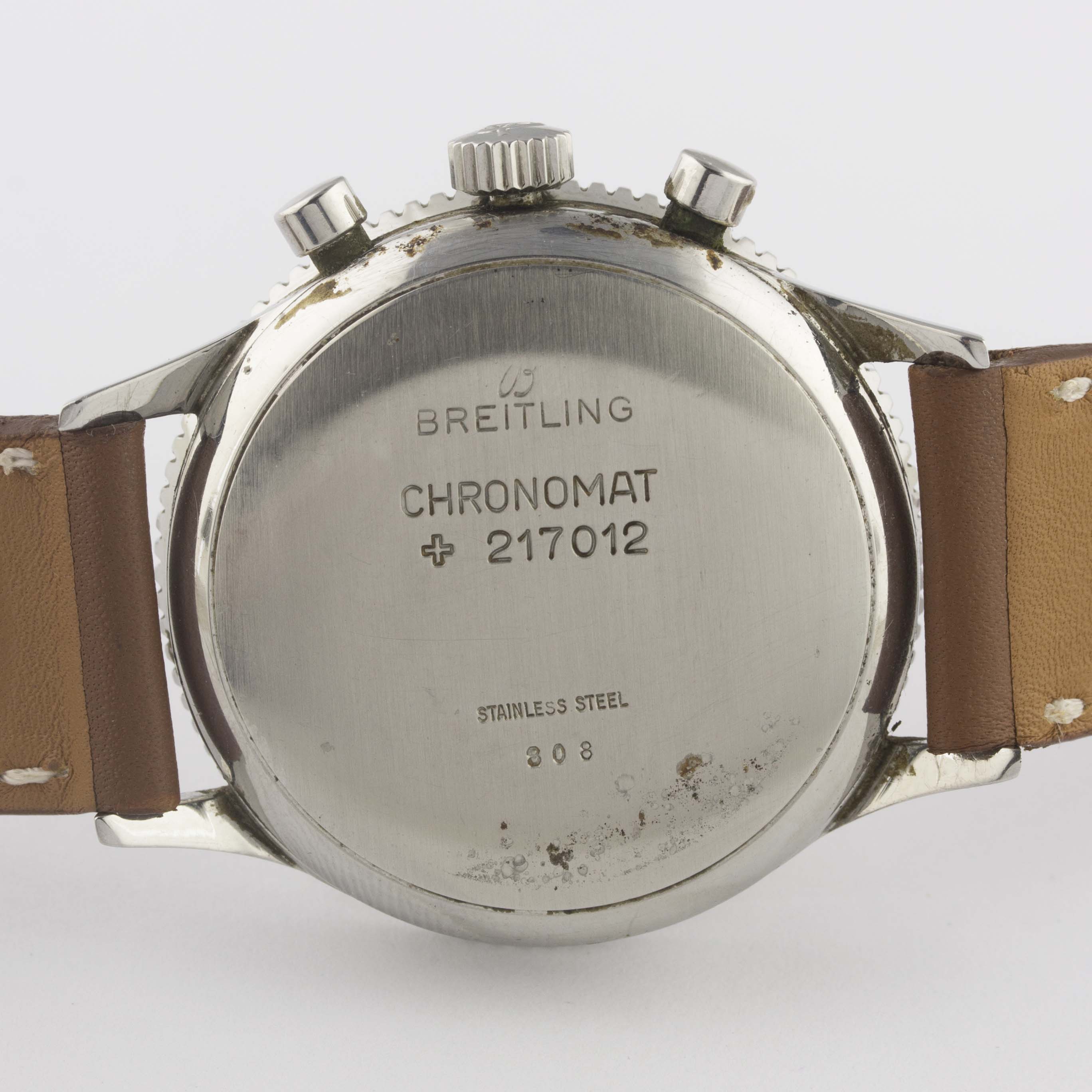 A RARE GENTLEMAN'S STAINLESS STEEL BREITLING LIP CHRONOMAT CHRONOGRAPH WRIST WATCH CIRCA 1967, - Image 8 of 12