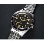 A VERY RARE GENTLEMAN'S STAINLESS STEEL EBERHARD & CO SCAFOGRAF 200 AUTOMATIC DIVERS BRACELET