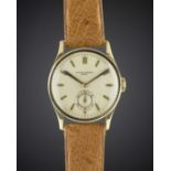 A GENTLEMAN'S 18K SOLID GOLD VACHERON CONSTANTIN "CALATRAVA" WRIST WATCH CIRCA 1930s Movement: