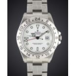 A GENTLEMAN'S STAINLESS STEEL ROLEX OYSTER PERPETUAL EXPLORER II BRACELET WATCH DATED 2003, REF.