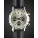 A GENTLEMAN'S STAINLESS STEEL BREITLING "LONG PLAYING" CHRONOGRAPH WRIST WATCH CIRCA 1974, REF.