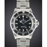 A GENTLEMAN'S STAINLESS STEEL ROLEX OYSTER PERPETUAL SUBMARINER BRACELET WATCH CIRCA 1967, REF. 5513