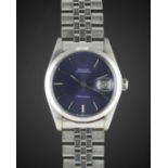 A GENTLEMAN'S STAINLESS STEEL ROLEX OYSTERDATE PRECISION BRACELET WATCH CIRCA 1974, REF. 6694 WITH